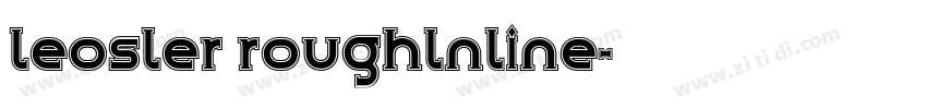 leosler roughlnline字体转换